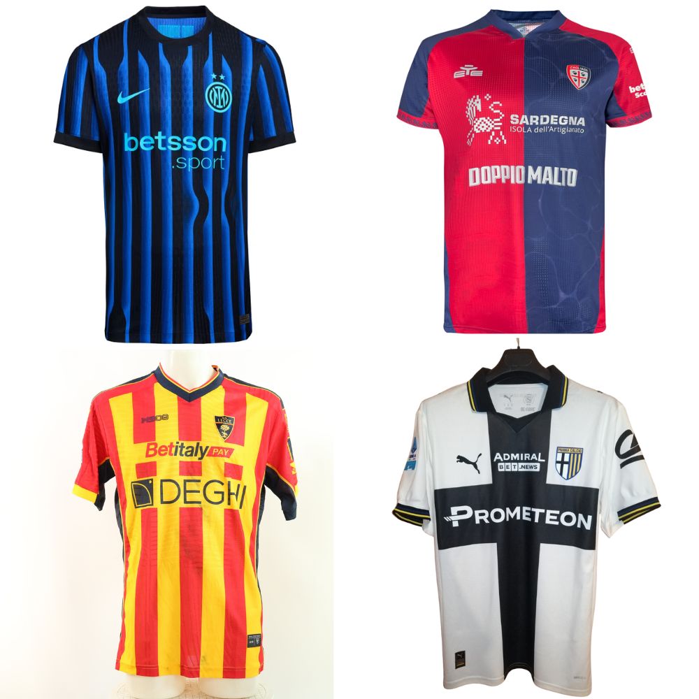 maglie serie a 2025-2026 con loghi di casinò online