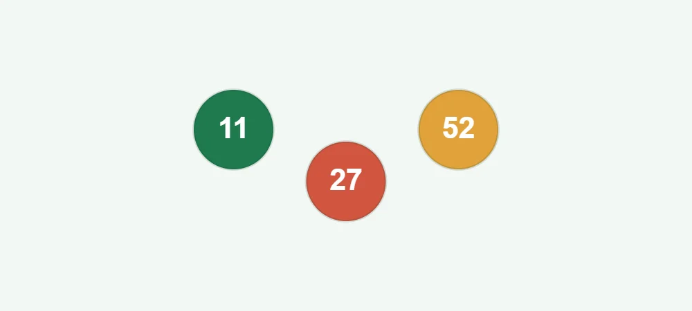 Palline numerate del gioco VinciCasa