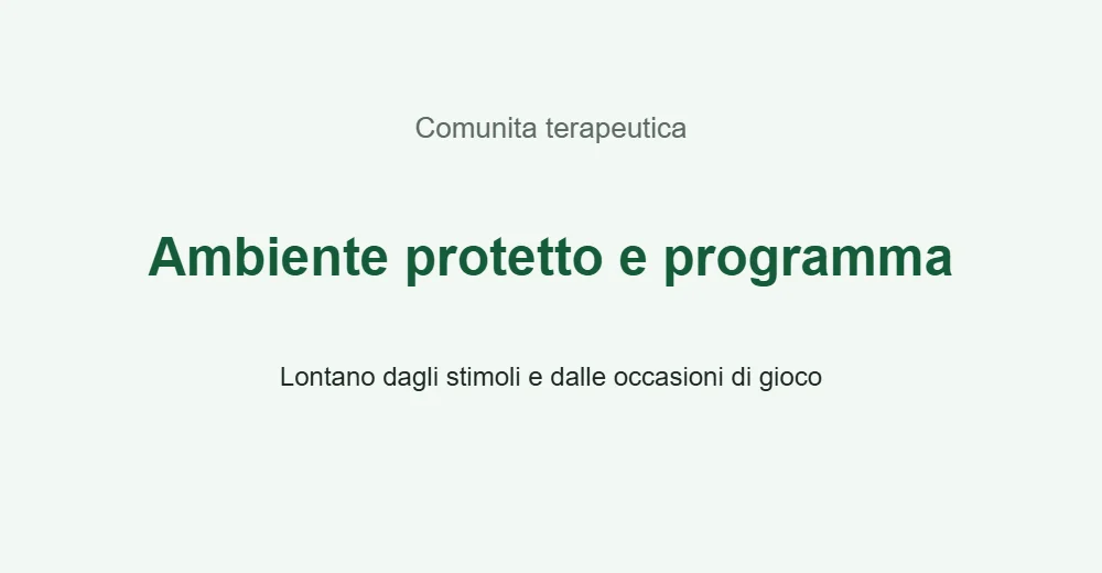 Grafica sulle comunita terapeutiche