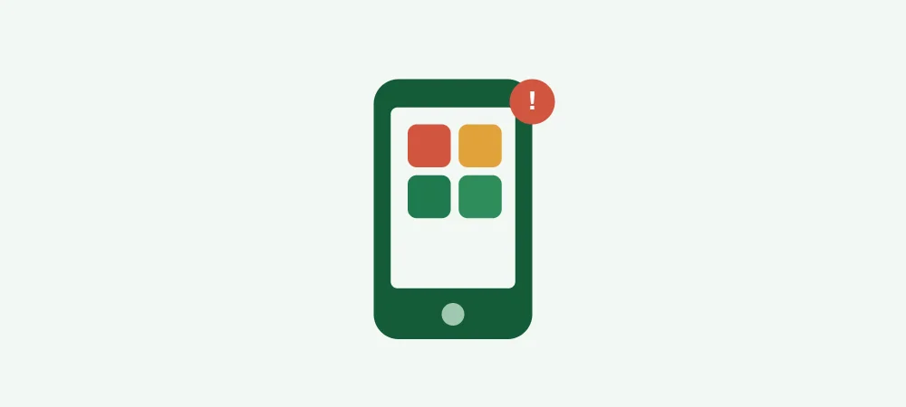 Smartphone con app social e notifiche