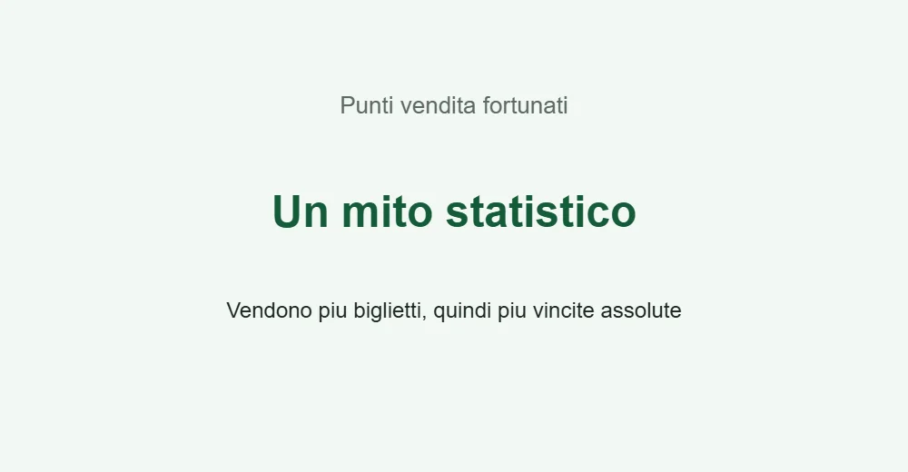 Grafica sul mito dei tabaccai fortunati
