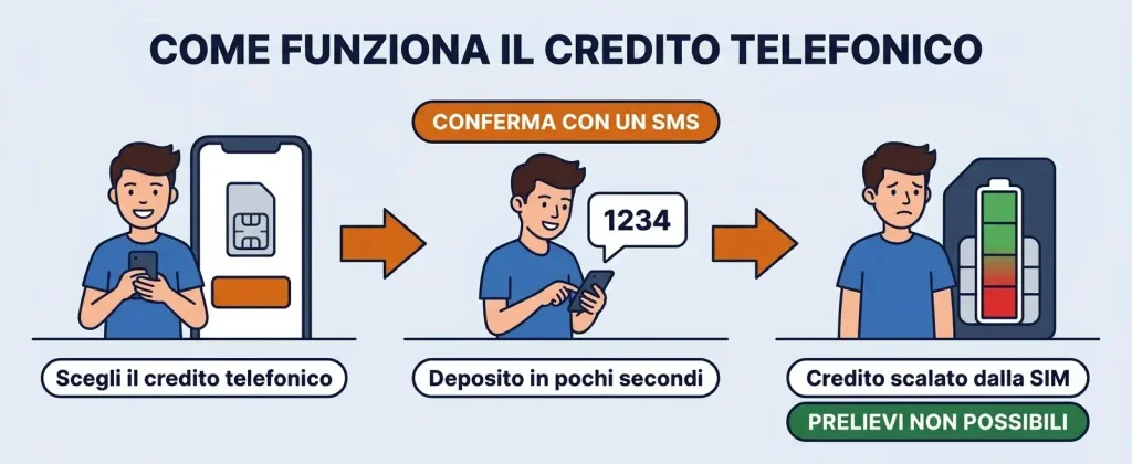 come funziona deposito credito telefonico