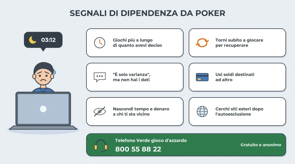 poker non aams segnali dipendenza